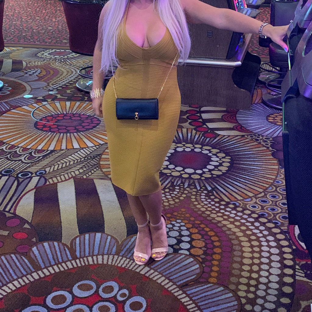 Worn Once Below The Knee Sexy Dress